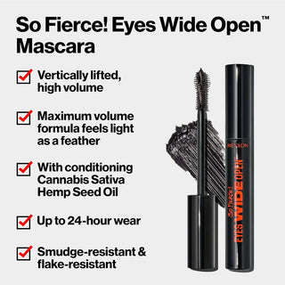 Revlon So Fierce Eyes Wide Open Mascara - Blackest Black 101 - Mascara