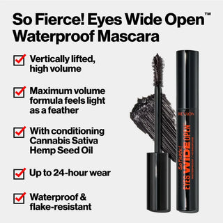 Revlon So Fierce Eyes Wide Open Waterproof Mascara - Black 104 - Mascara
