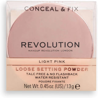 Revolution Conceal & Fix Loose Setting Powder - Light Pink - Powder