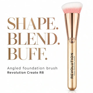 Revolution Create Angled Foundation Brush R8 - Brush