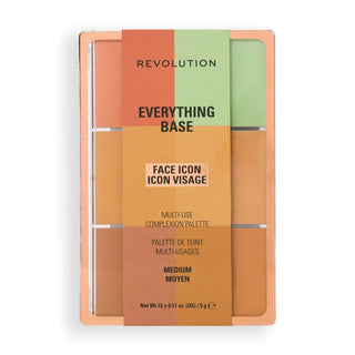 Revolution Everything Base Face Icon Complexion Palette - Medium - Palette