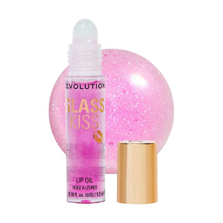 Revolution Glass Kiss Lip Oil - Enchanted Purple Shimmer - Lip Oil