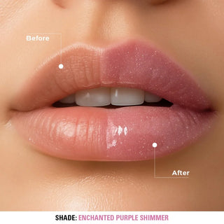 Revolution Glass Kiss Lip Oil - Enchanted Purple Shimmer - Lip Oil