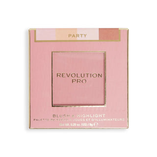 Revolution Pro Iconic Blush & Highlight Palette Party - Palette