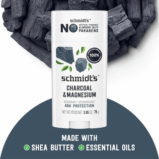 Schmidt’s Charcoal & Magnesium Deodorant Stick - 75g - Deodorant