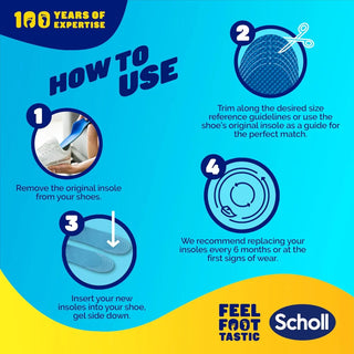 Scholl Gel Activ Insoles for Formal Shoes - Large Size 7-12 - Insoles