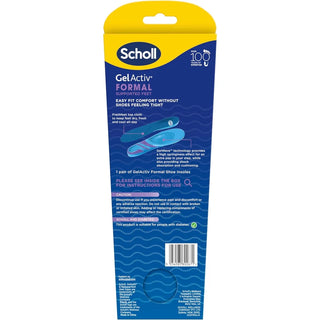 Scholl Gel Activ Insoles for Formal Shoes - Large Size 7-12 - Insoles