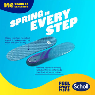Scholl Gel Activ Insoles for Formal Shoes - Small Size 4.5-8.5 - Insoles