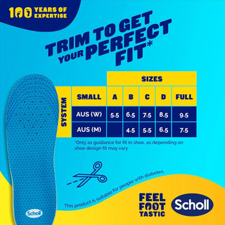 Scholl Gel Activ Insoles for Formal Shoes - Small Size 4.5-8.5 - Insoles
