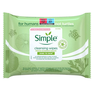 Simple Kind To Skin Cleansing Facial Wipes - 25 Pack - Face Wipes
