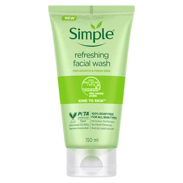 Simple Kind To Skin Refreshing Facial Wash - 150ml - Cleanser
