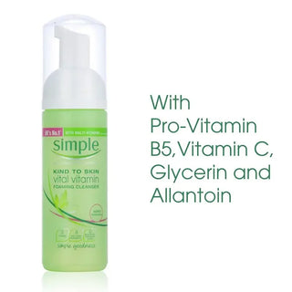 Simple Kind to Skin Vital Vitamin Foaming Cleanser - 150ml - Cleanser