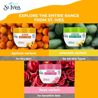 St. Ives Glowing Body Cream Apricot - 300ml - Body Moisturiser