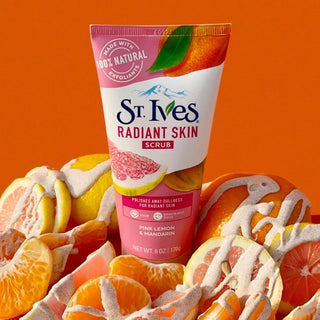 St. Ives Radiant Skin Pink Lemon & Mandarin Orange Face Scrub - 170g - Scrub