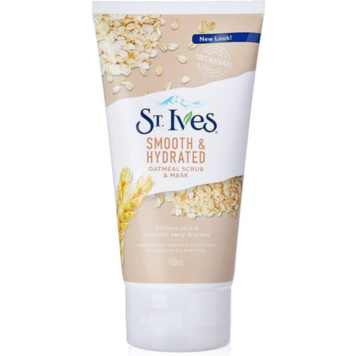 St. Ives Smooth & Hydrated Oatmeal Scrub & Mask - 150ml - Exfoliator