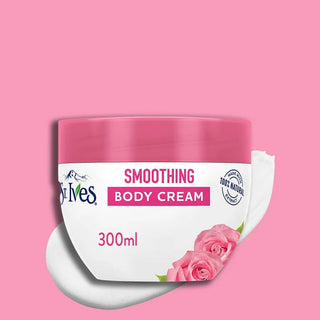 St. Ives Smoothing Body Cream Rose Water & Argan Oil - 300ml - Body Moisturiser