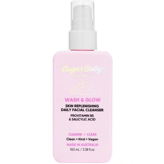 SugarBaby Wash & Glow Skin Replenishing Daily Facial Cleanser - Cleanser