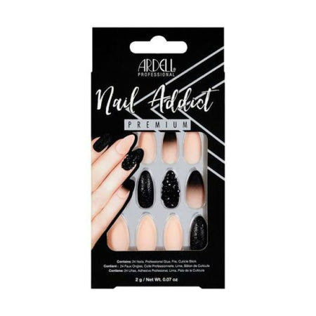 ARDELL Nail Addict - Black Stud & Pink Ombre