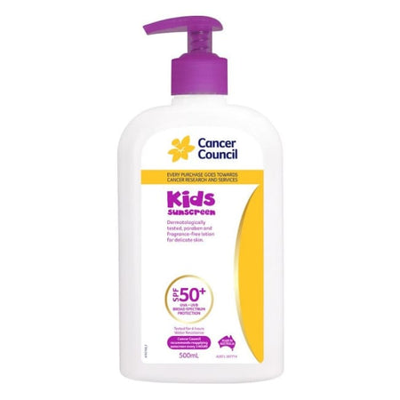 Cancer Council Kids Sunscreen SPF 50+ Pump 500ml