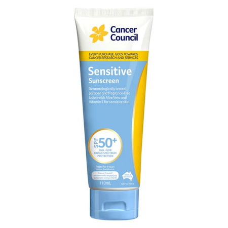 Cancer Council Sensitive Sunscreen SPF 50+ 110ml