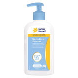 Cancer Council Sensitive Sunscreen SPF 50+ Pump 200ml - Sunscreen