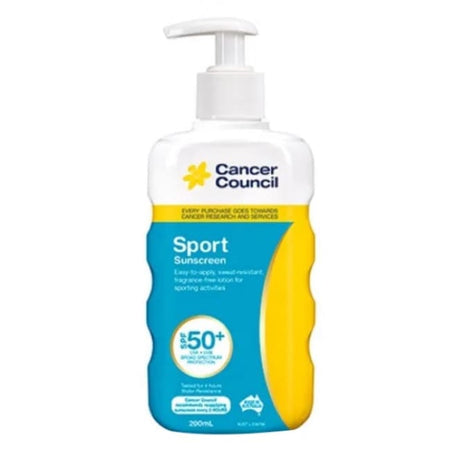 Cancer Council Sport Sunscreen SPF 50+ Pump 200ml