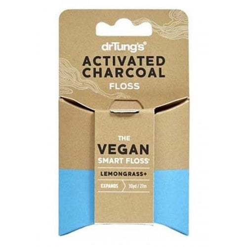 Dr Tungs Vegan Activated Charcoal Floss - Dental Floss