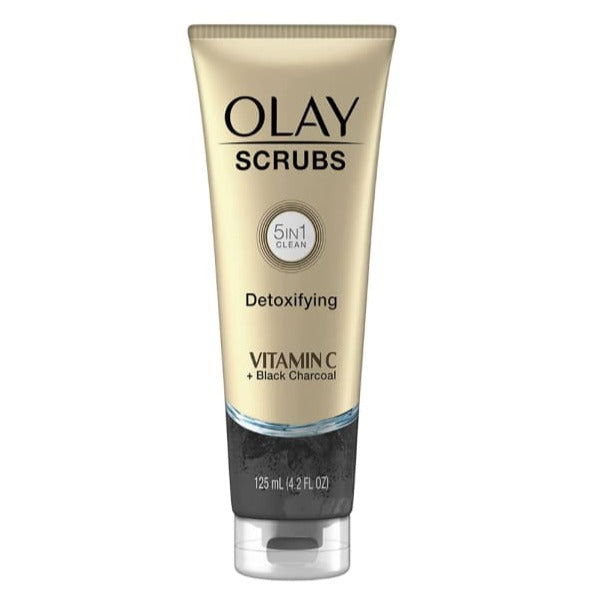Olay Scrubs 5-In-1 Clean Detoxifying Vitamin C + Black Charcoal - Exfoliator