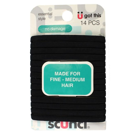 Scunci Essential Style No Damage Hair Tie For Fine - Medium Hair