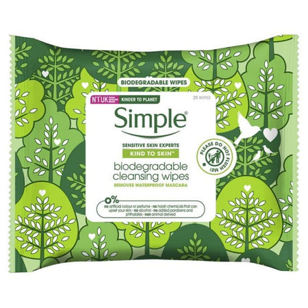 Simple Kind To Skin Biodegradable Cleansing Wipes