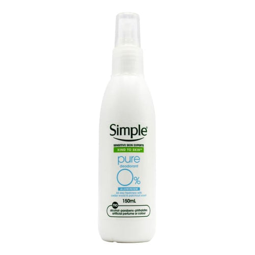 Simple Kind To Skin Pure Deodorant Spray - Deodorant
