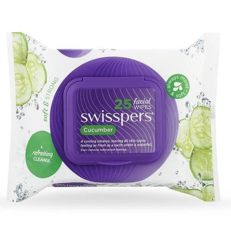 Swisspers Cucumber Facial Wipes - 25 Pack