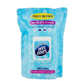 Wet Ones Antibacterial Hand & Body Wipes 80 Pack - Original - Antibacterial Wipes