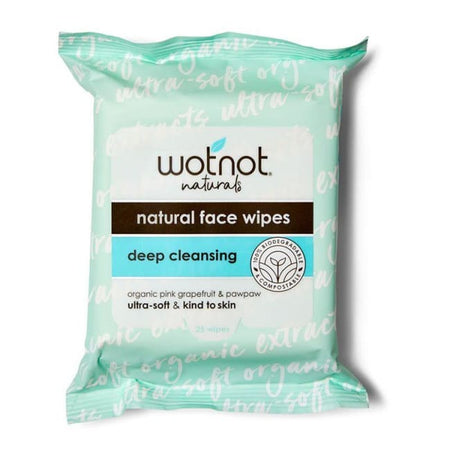 Wotnot Deep Cleansing Natural Face Wipes