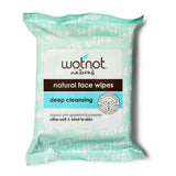 Wotnot Deep Cleansing Natural Face Wipes - Face Wipes