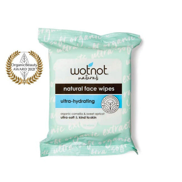 Wotnot Ultra-Hydrating Natural Facial Wipes - Face Wipes
